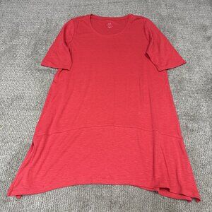 J.Jill Dress Red 3/4 Sleeve Women’s Size Medium Tall